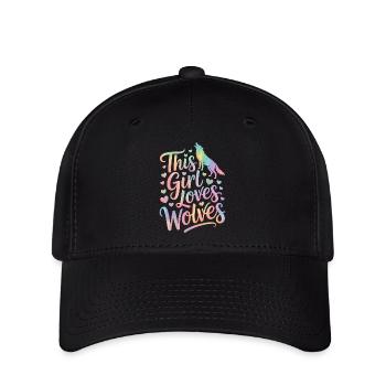 Wolf Saying, Wolves Sayings, Funny Wolf Gift - Flexfit Cap - black - Front