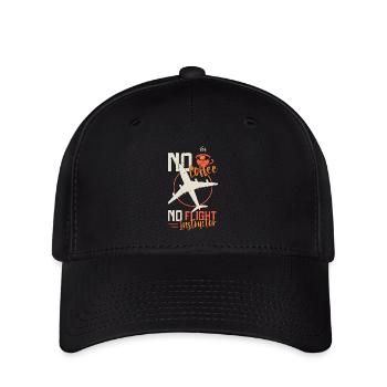 Flight Instructor No Coffee Aviation Coffee Lover - Flexfit Cap - black - Front