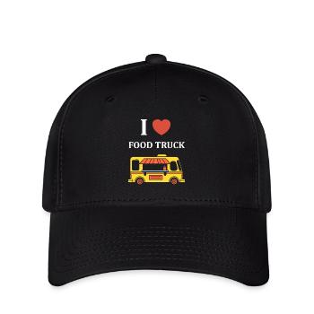 Food truck - Casquette Flexfit - noir - Devant
