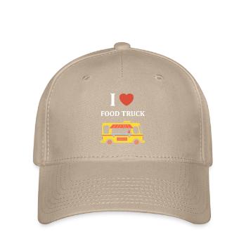 Food truck - Casquette Flexfit - kaki - Devant