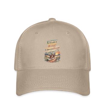 Every step forward counts Nature Hiking - Flexfit Cap - khaki - Front
