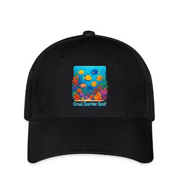 Great Barrier Reef - Flexfit Cap - Schwarz - Vorne