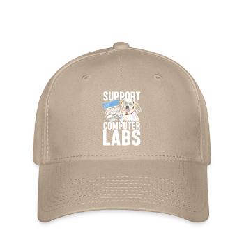 Support computer labs - Flexfit Cap - Khaki - Vorne