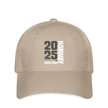 Flatanger Norwegen Angeltour 2025 - Flexfit Cap - Khaki - Vorne