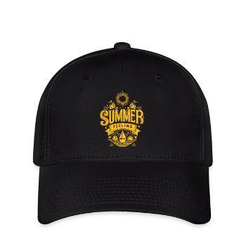 ÉTÉ Sensation jaune Graphique - Casquette Flexfit - noir - Devant