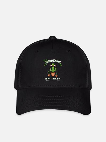 Le jardinage est ma thérapie - Casquette Flexfit - noir