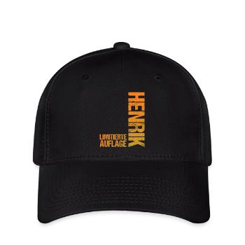 Henrik - Flexfit Cap - Schwarz - Vorne