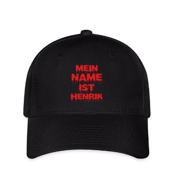 Henrik - Flexfit Cap - Schwarz - Vorne