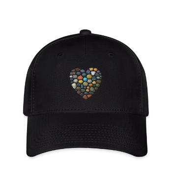 Géologie Roche - Casquette Flexfit - noir - Devant