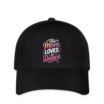 Tanzen Spruch Mama Tanz Lustig Tanzen Geschenk - Flexfit Cap - Schwarz - Vorne