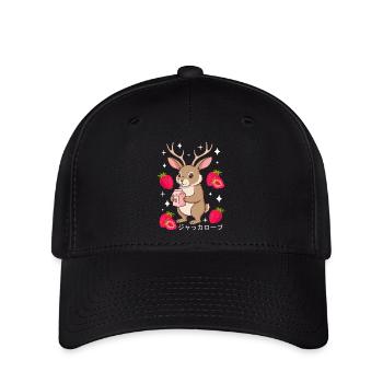 Jackalope Strawberry Milkshake - Flexfit Cap - black - Front
