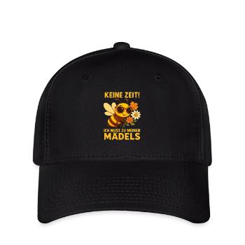 Drôle d’apiculteur abeilles miel motif pas de temps - Casquette Flexfit - noir - Devant
