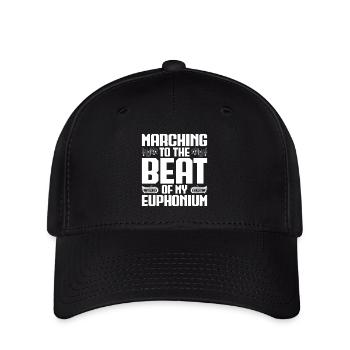 Baritone Player Marching The Beat Euphonium - Flexfit Cap - black - Front