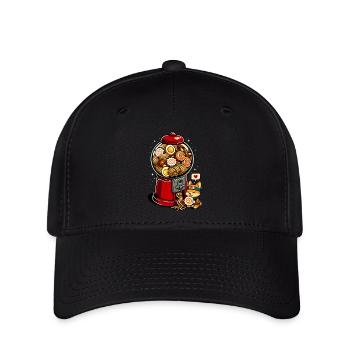 Gumball - Ramen corgi - Casquette Flexfit - noir - Devant