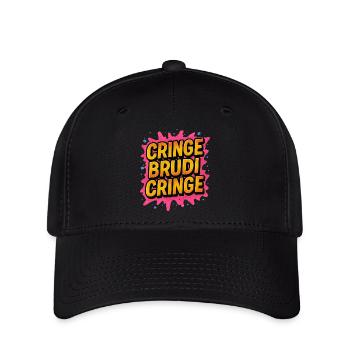 Brudi Jugendsprache Graffiti Cool - Flexfit Cap - Schwarz - Vorne