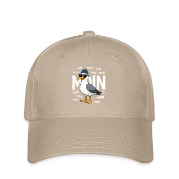 Moin Möwe – North German & Funny - Flexfit Cap - khaki - Front