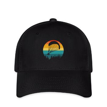 Parapente Vintage Sunset Design - Casquette Flexfit - noir - Devant
