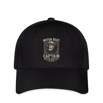 Motorboat Captain Vintage Sailor - Flexfit Cap - black - Front