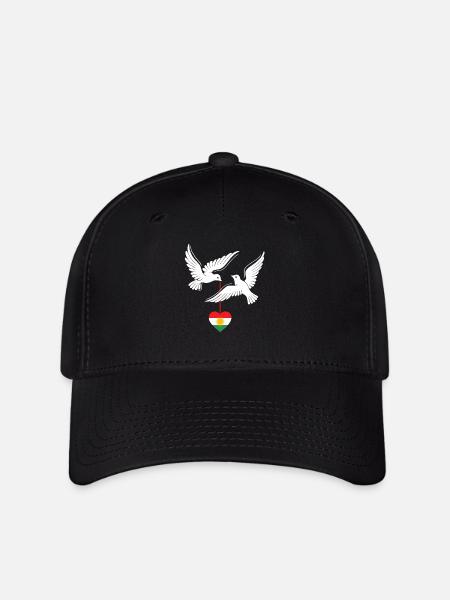 Kurdistan Kurden mit kurdischer Flagge - Flexfit Cap - Schwarz