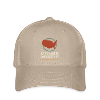Indigenous Language Revitalization Native Speakers - Flexfit Cap - khaki - Front