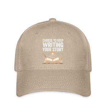 Coucher de soleil inspirant et conception à livre ouvert - Casquette Flexfit - kaki - Devant