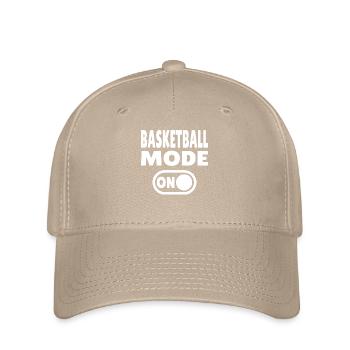 Mode basket-ball activé – Conception des joueurs et des supporters - Casquette Flexfit - kaki - Devant