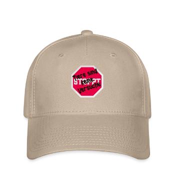 Tierversuch TIERE SIND KEINE VERSUCHE LUSTIG - Flexfit Cap - Khaki - Vorne