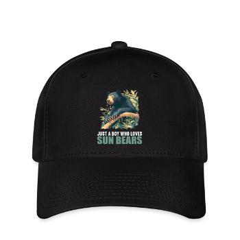 Sun Bear Malaienbär - Flexfit Cap - Schwarz - Vorne
