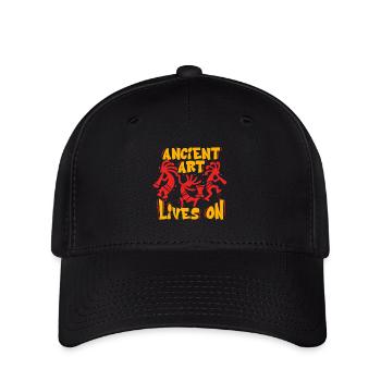 Pétroglyphes L'art ancien perdure - Casquette Flexfit - noir - Devant