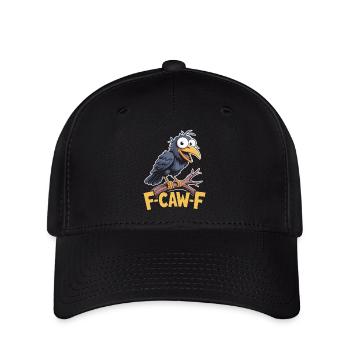 F-Caw-F Meme Crow - Flexfit Cap - sort - Foran