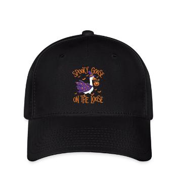 Spooky Goose On The Loose Halloween Humour - Casquette Flexfit - noir - Devant