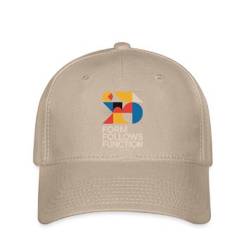 Bauhaus Form Follows Function Geometrische Kunst - Flexfit Cap - Khaki - Vorne