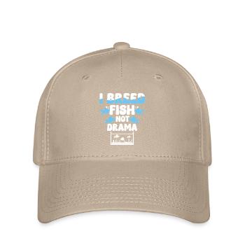 Fischzüchter Fischzucht I Breed Fish Not Drama - Flexfit Cap - Khaki - Vorne
