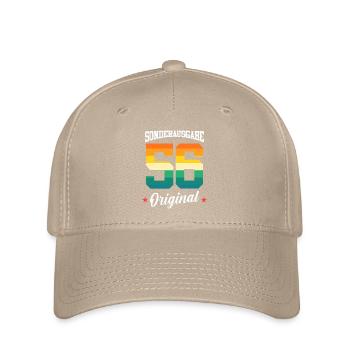 56 Geburtstag - Flexfit Cap - Khaki - Vorne