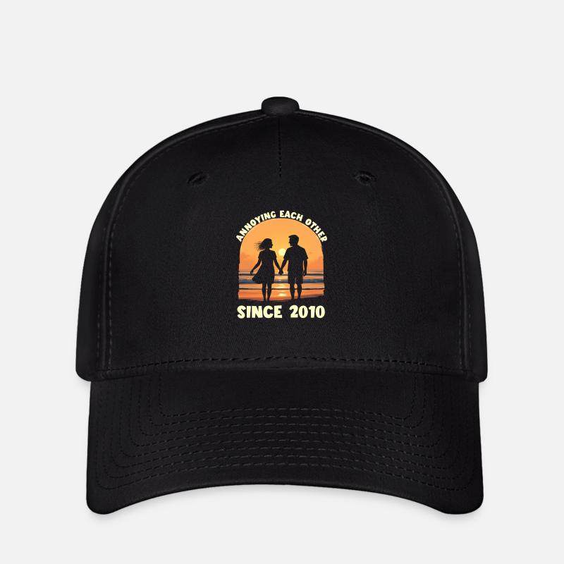 We've been annoying each other since 2010 - Flexfit Cap - black