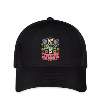 Mon énergie est chère - Casquette Flexfit - noir - Devant