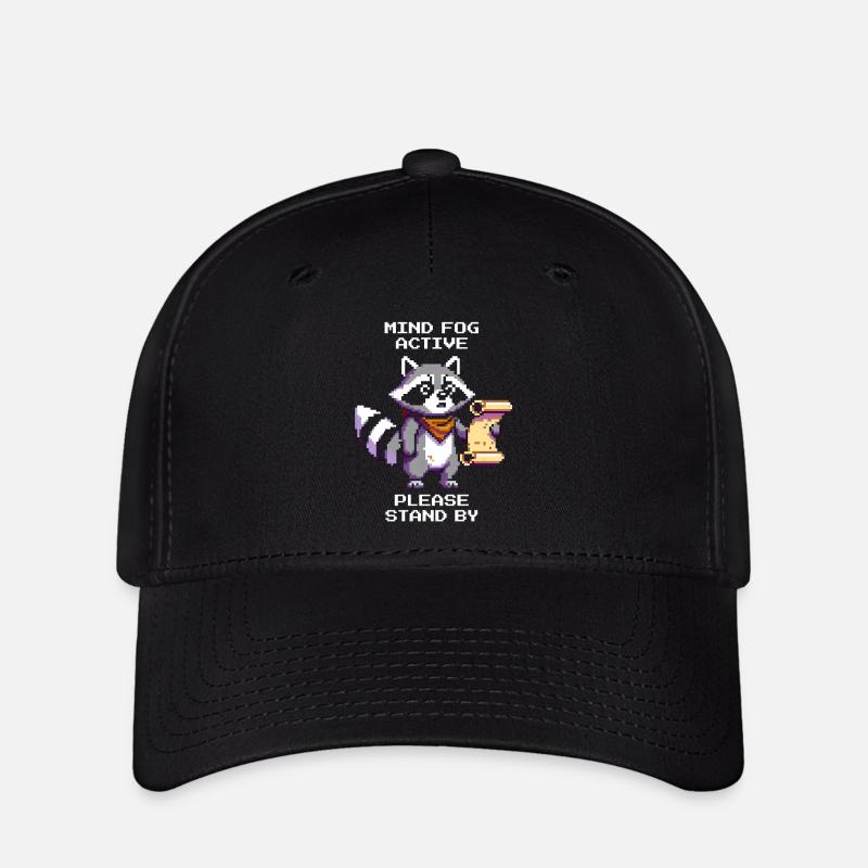 Brain fog active | Please be patient for a moment - Flexfit Cap - black