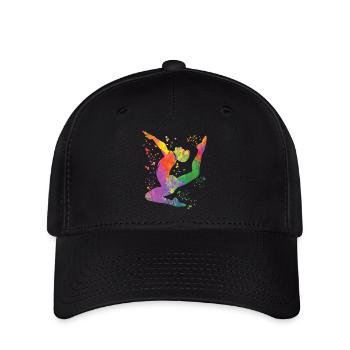 Gymnastics Floor Artistic Gymnastics - Flexfit Cap - black - Front