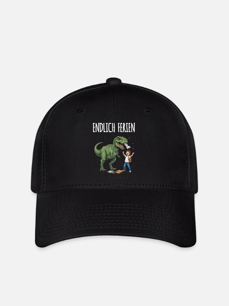 Enfin, le fun des dinos de Noël - Casquette Flexfit - noir