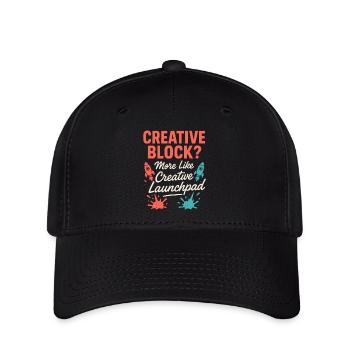 Kreative Denkweise, Künstlerhumor, Mehr Chaos - Flexfit Cap - Schwarz - Vorne
