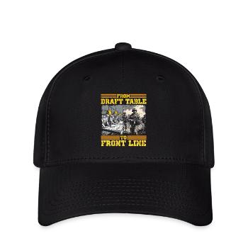 Mécanicien militaire - Casquette Flexfit - noir - Devant