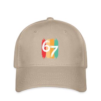 Six Seven Kids Meme 6 7 - Casquette Flexfit - kaki - Devant