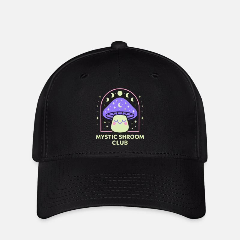 Mystical Hands Line Art - Flexfit Cap - black