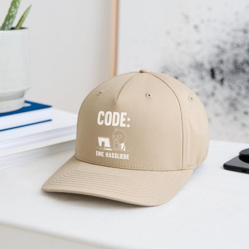 Coder CODE A LOVE-HATE RELATIONSHIP FUNNY Flexfit Cap