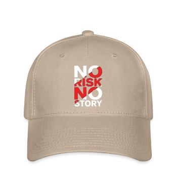 No Risk No Story - Flexfit Cap - khaki - Front