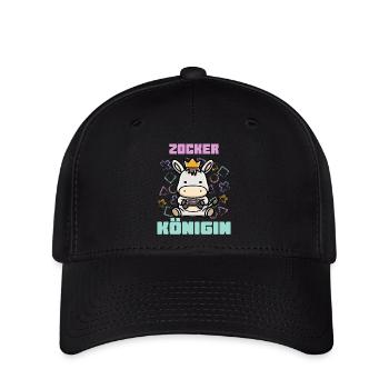 Zocker Königin - Flexfit Cap - Schwarz - Vorne