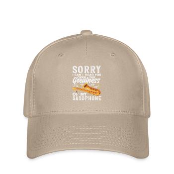 Saxophone Lover Marching Band Member Jazz - Flexfit Cap - khaki - Front