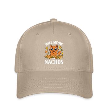 Will miaule pour l’humour des snacks de chats de Nachos - Casquette Flexfit - kaki - Devant