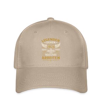 Rente 2026, Legende arbeitet - Flexfit Cap - Khaki - Vorne