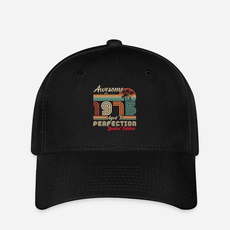 awesome since 1975 - Flexfit Cap - black